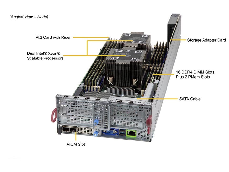 Supermicro SYS-620BT-DNTR — top view