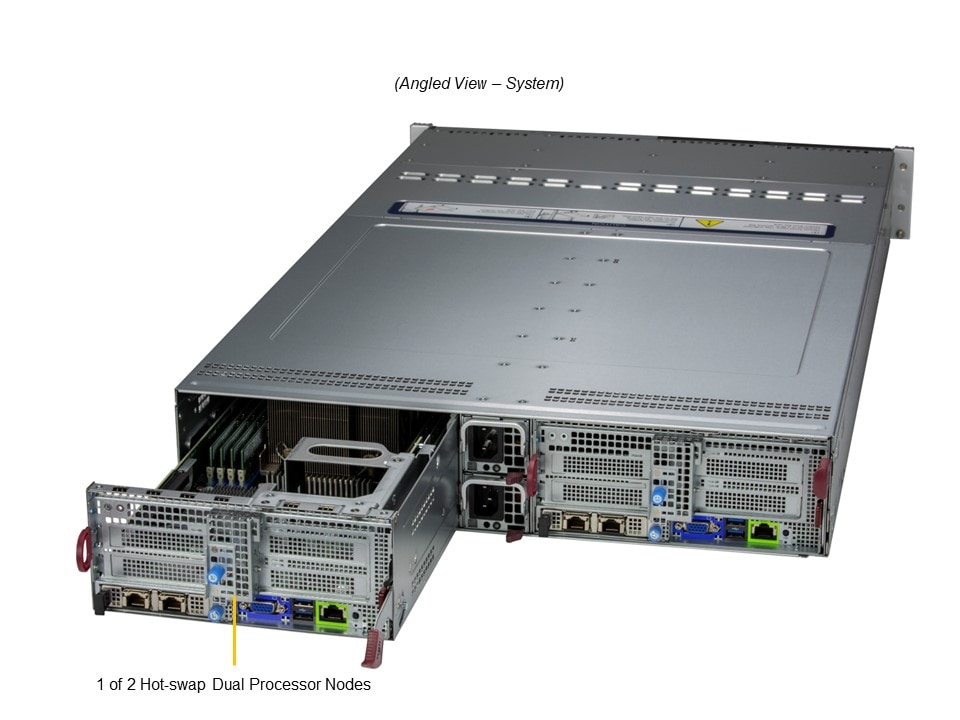 Supermicro SYS-621BT-DNC8R — angle view