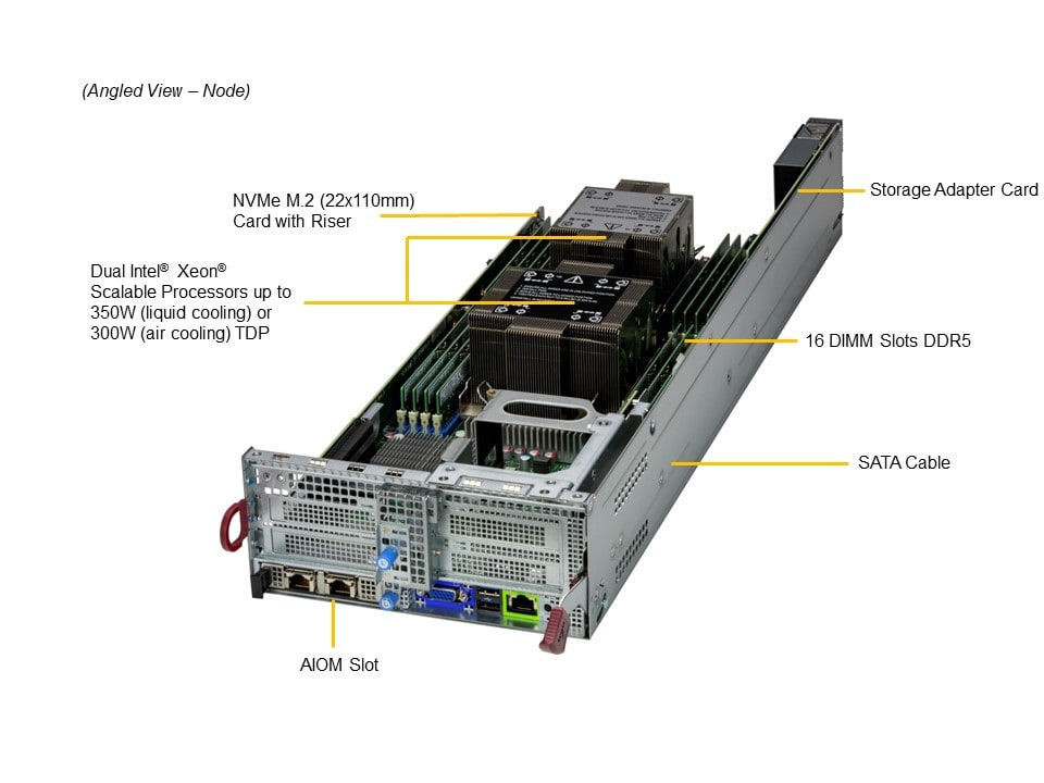 Supermicro SYS-621BT-DNTR — top view