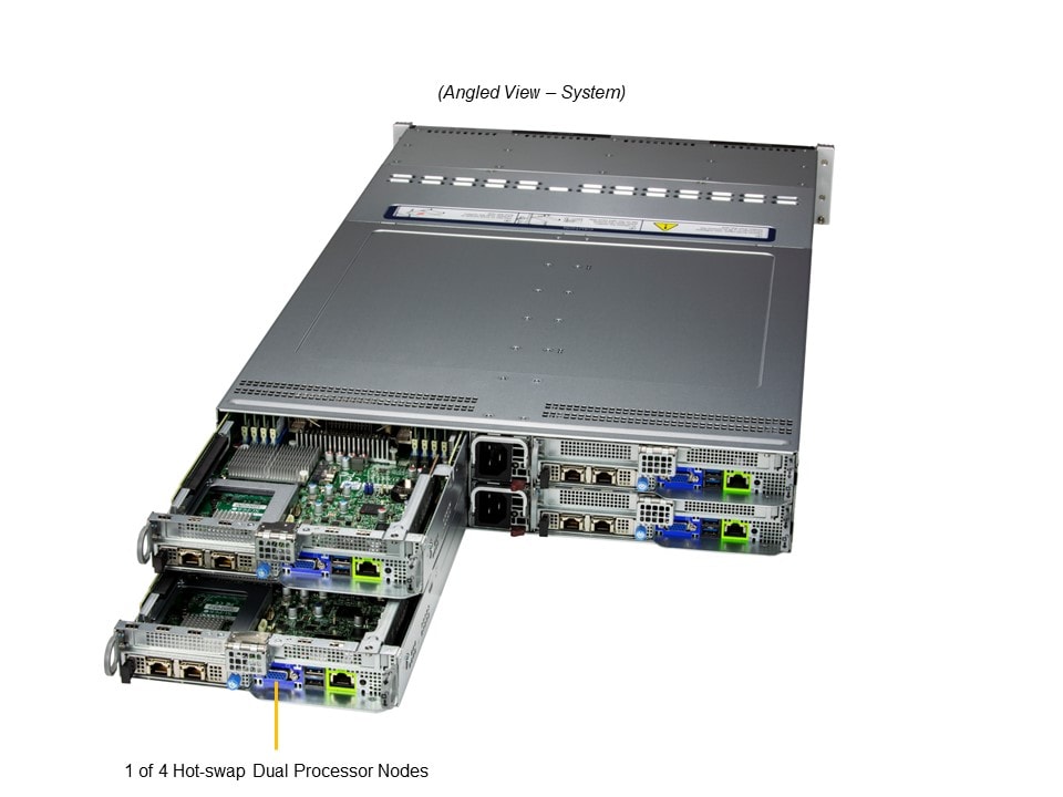 Supermicro SYS-621BT-HNC8R — angle view