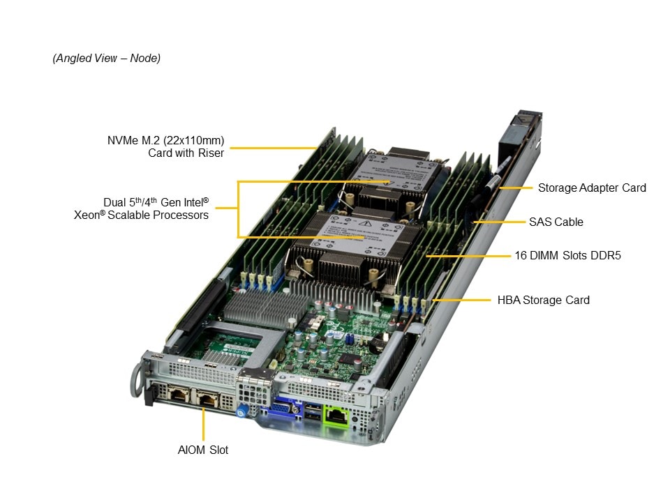 Supermicro SYS-621BT-HNC8R — top view