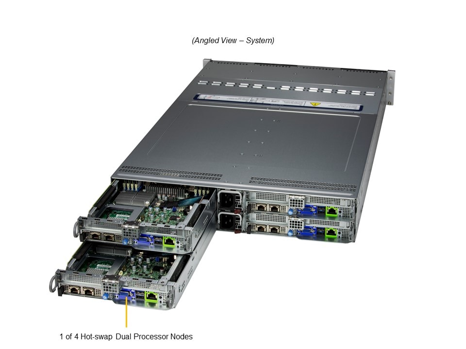 Supermicro SYS-621BT-HNTR — angle view