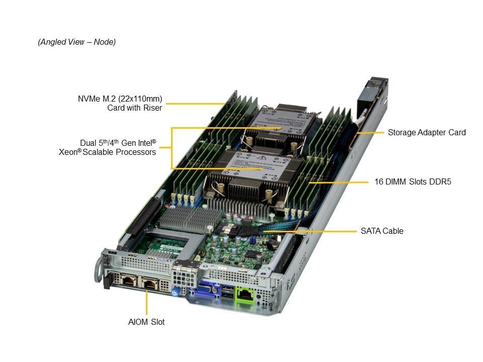 Supermicro SYS-621BT-HNTR — top view