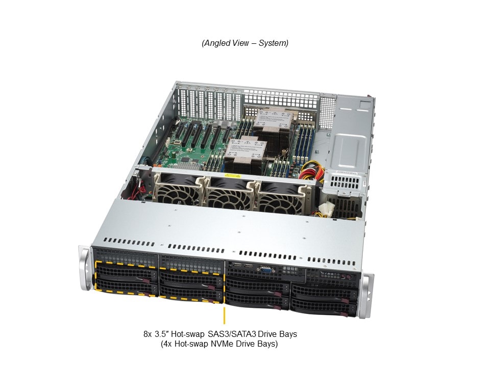 Supermicro SYS-621P-TR — angle view