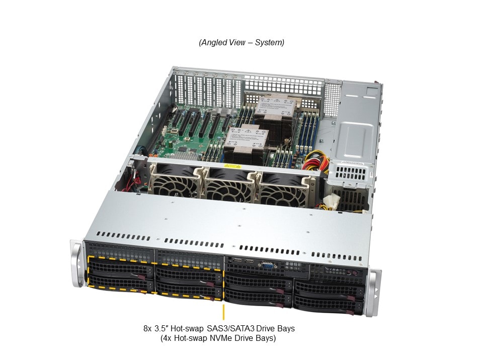 Supermicro SYS-621P-TRT — angle view