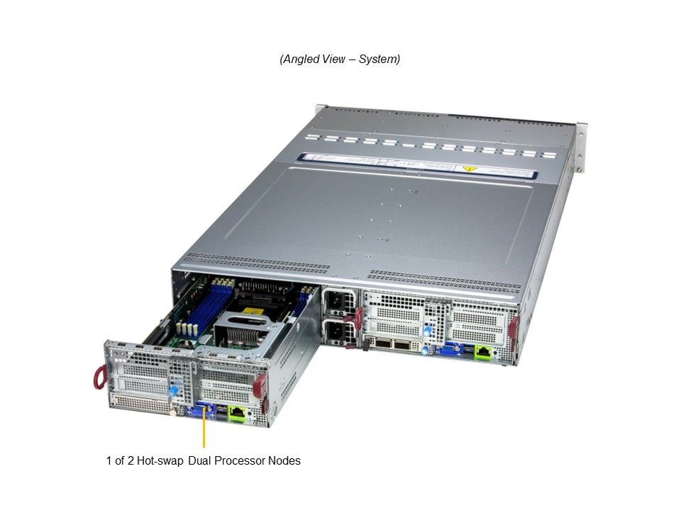 Supermicro SYS-622BT-DNC8R — angle view