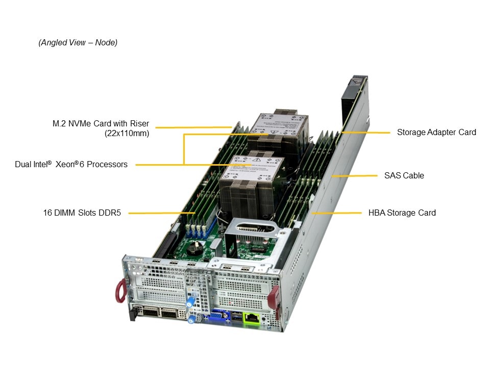 Supermicro SYS-622BT-DNC8R — top view