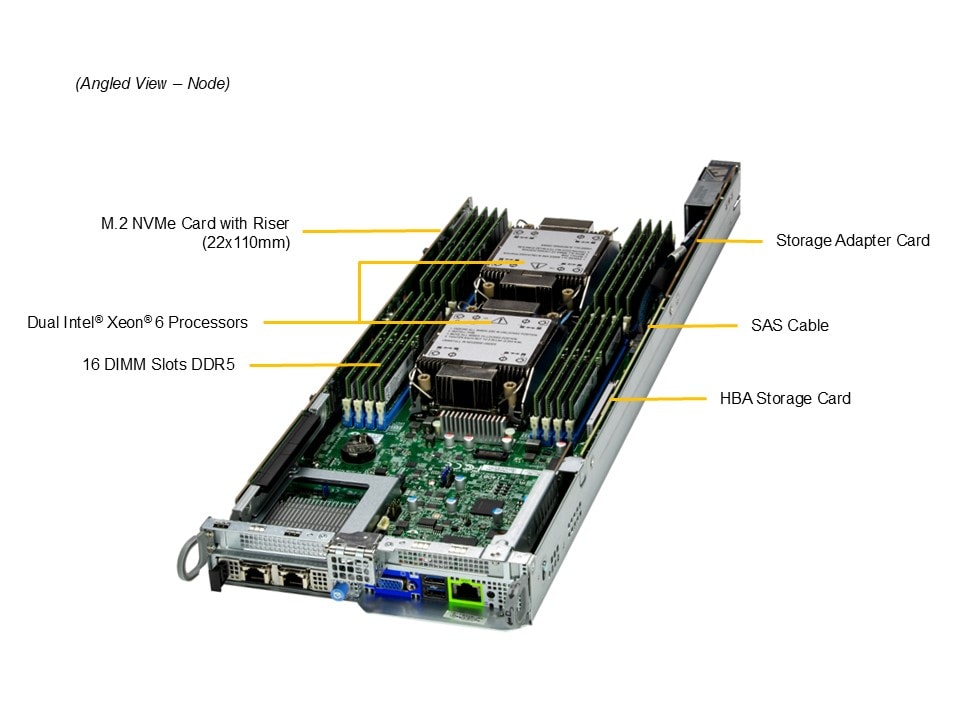 Supermicro SYS-622BT-HNC8R — top view
