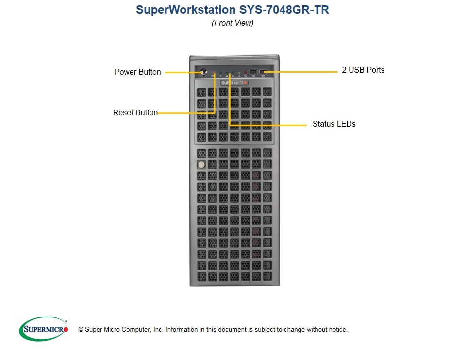 Supermicro SYS-7048GR-TR — angle view