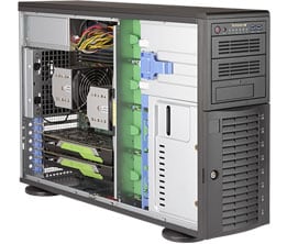 Supermicro SYS-7049A-T — rear view