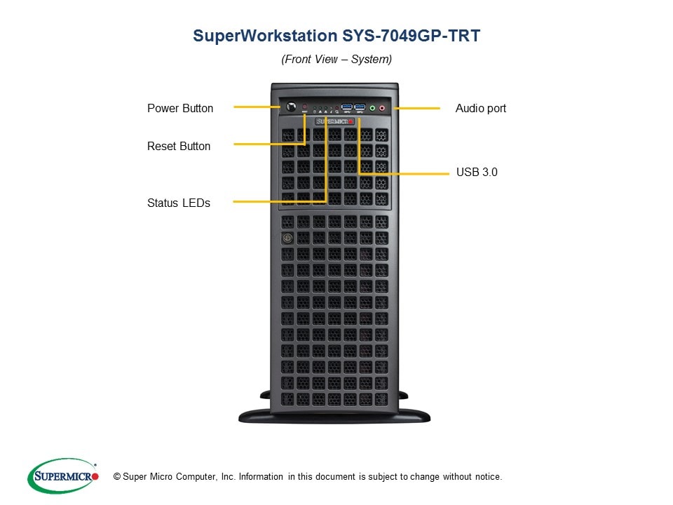 Supermicro SYS-7049GP-TRT — angle view