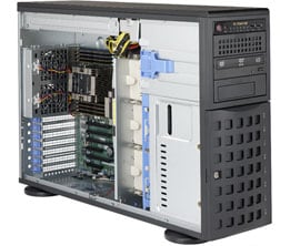 Supermicro SYS-7049P-TRT — rear view