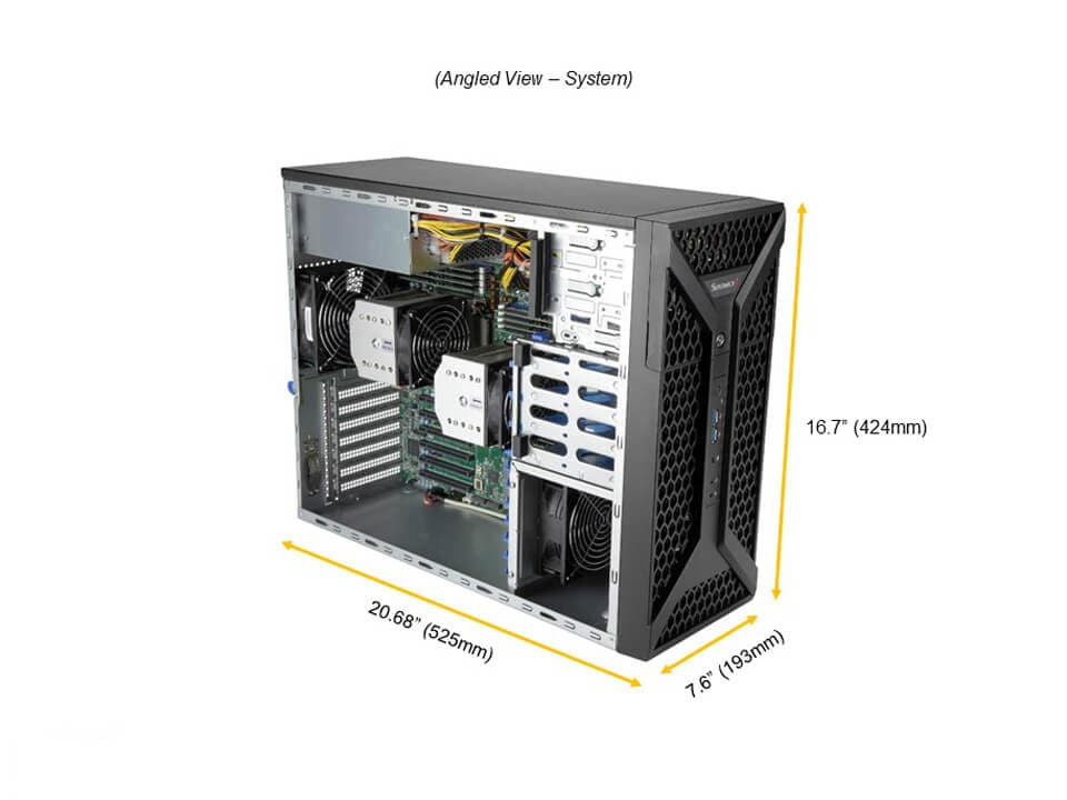 Supermicro SYS-730A-I — angle view