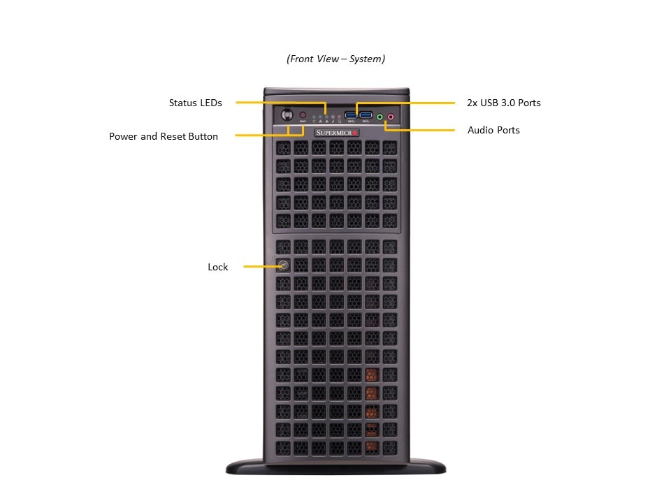 Supermicro SYS-740GP-TNRBT — front view