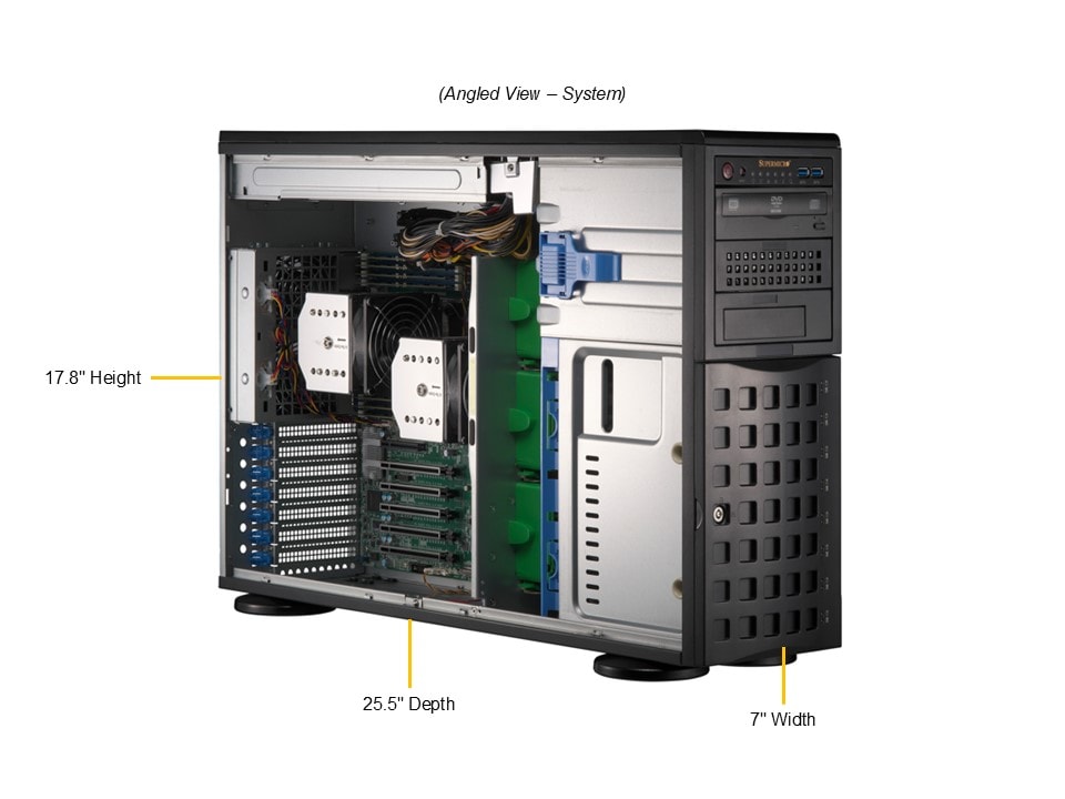 Supermicro SYS-741A-T — angle view