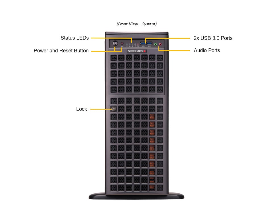 Supermicro SYS-741GE-TNRT — front view