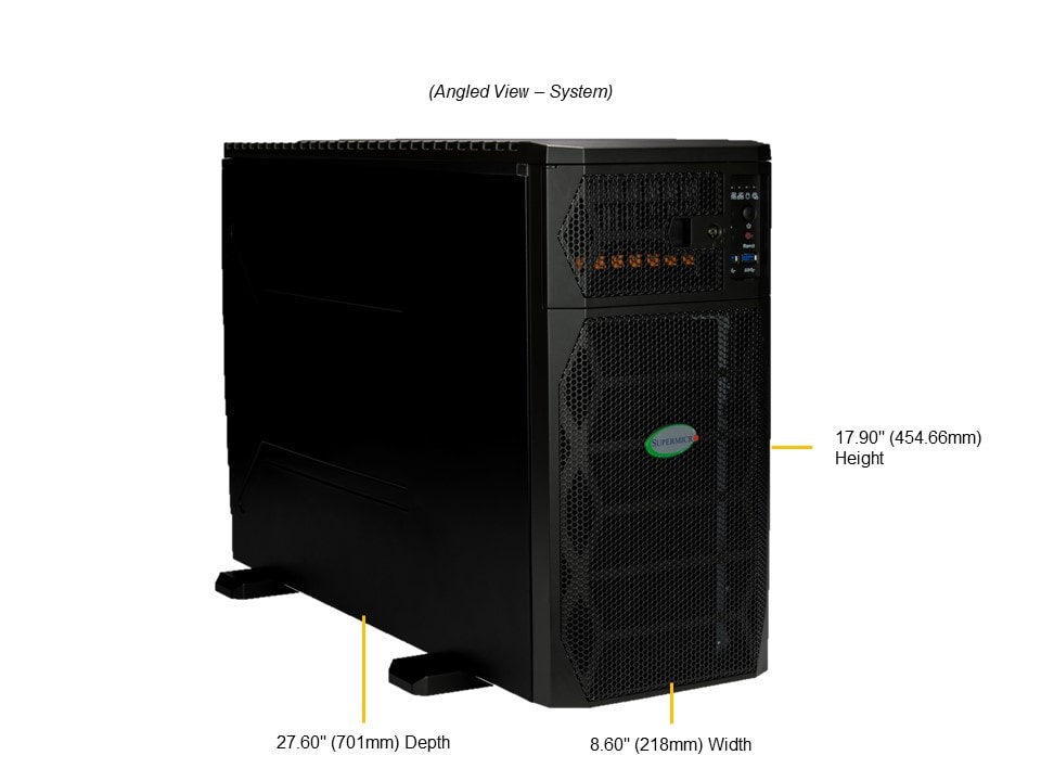 Supermicro SYS-751GE-TNRT — angle view