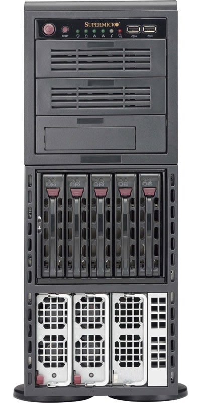 Supermicro SYS-8048B-C0R3FT — angle view