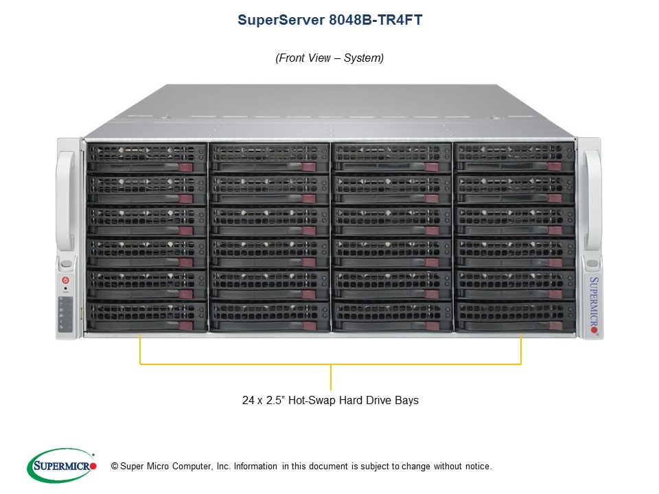 Supermicro SYS-8048B-TR4FT — angle view
