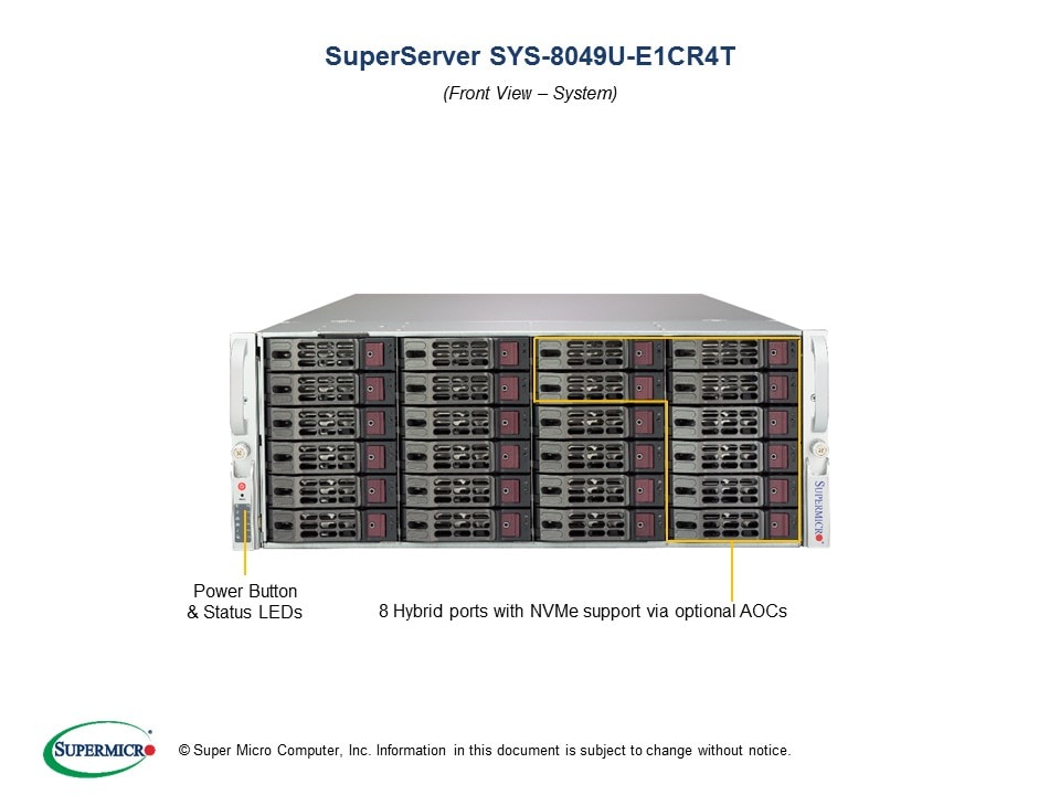 Supermicro SYS-8049U-E1CR4T — angle view