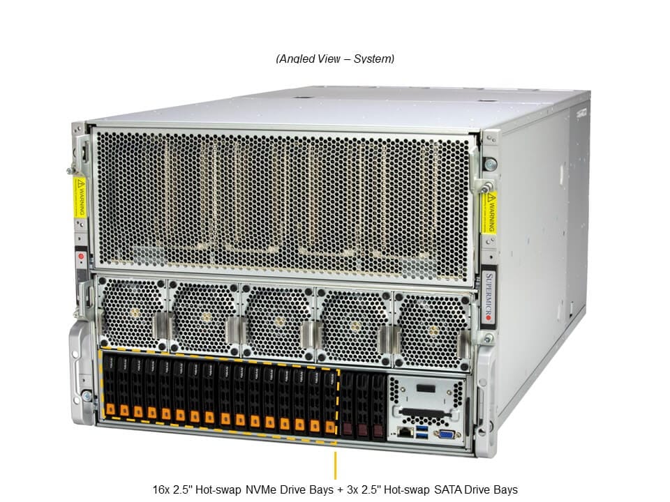 Supermicro SYS-821GE-TNHR — angle view