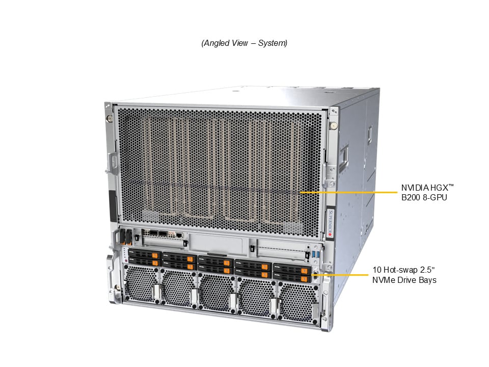 Supermicro SYS-A21GE-NBRT — angle view