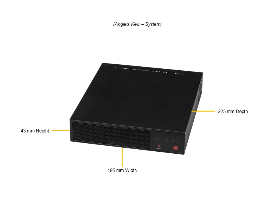 Supermicro SYS-C512I-1 — angle view