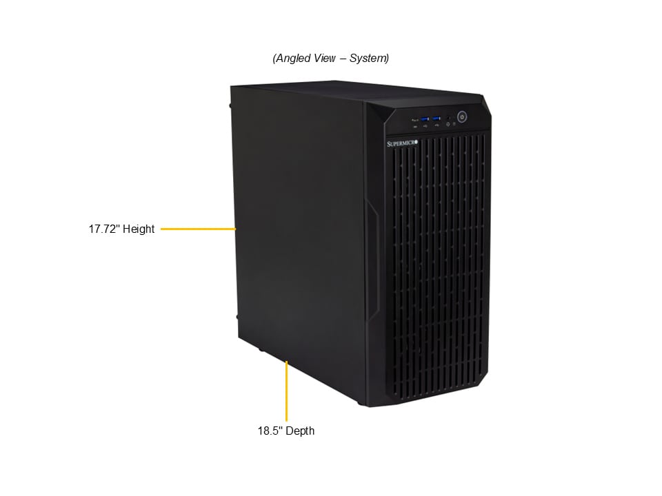Supermicro SYS-C542I-11302U — angle view