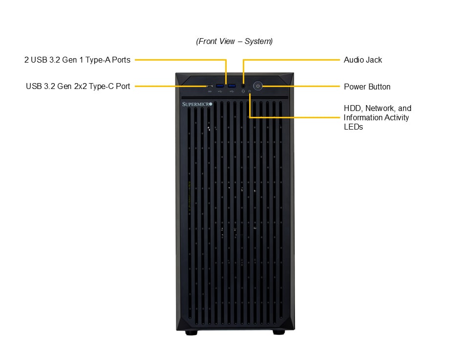 Supermicro SYS-C542I-11302U — front view
