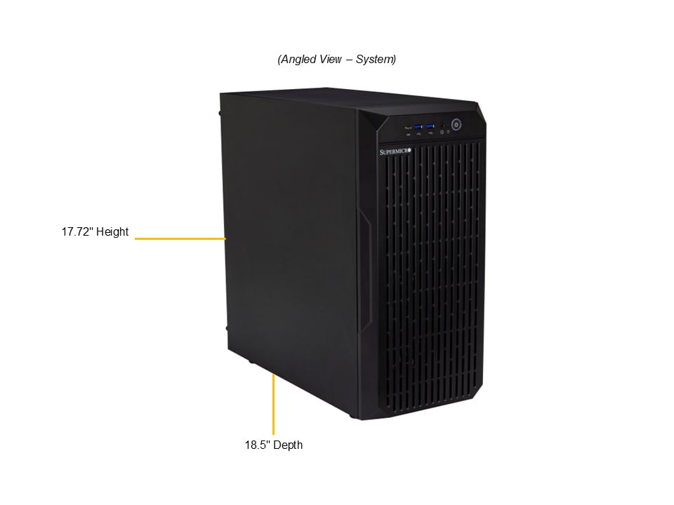 Supermicro SYS-C542I — angle view