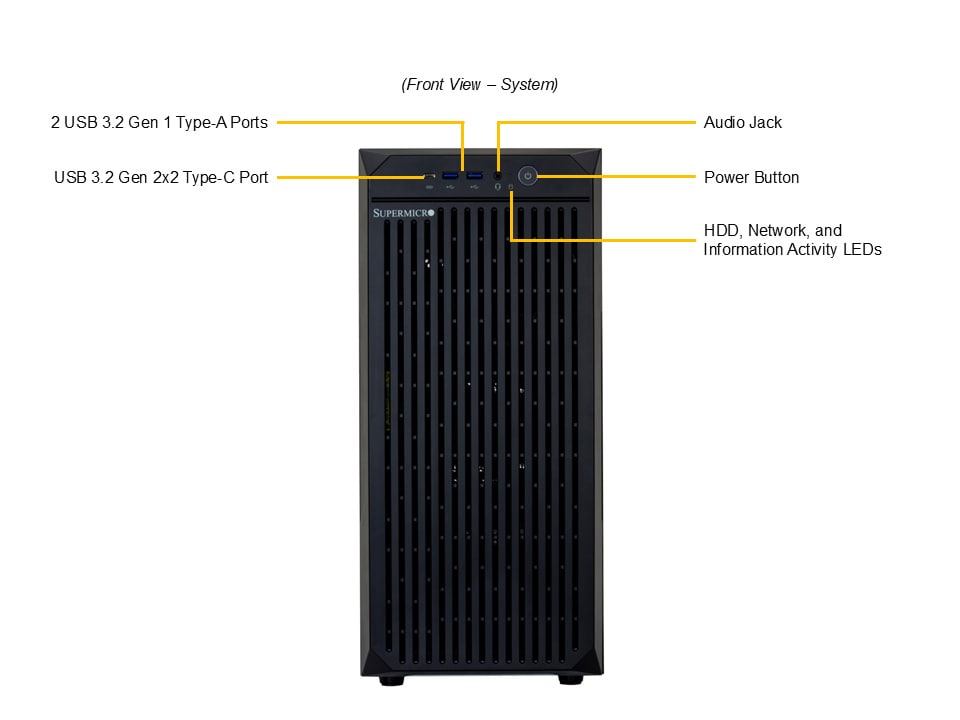 Supermicro SYS-C542I — front view