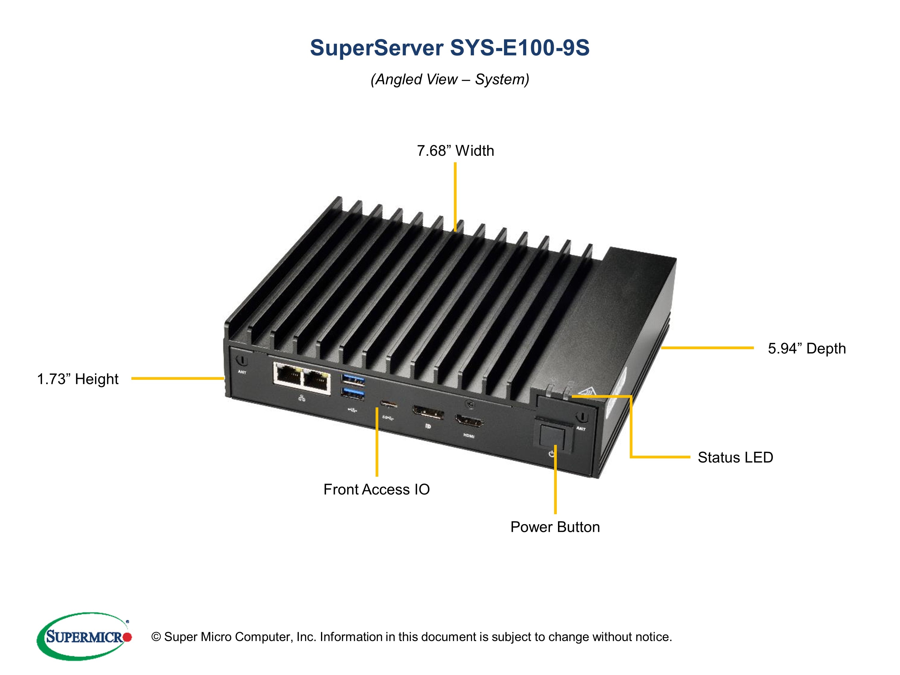 Supermicro Server SYS-E100-9S