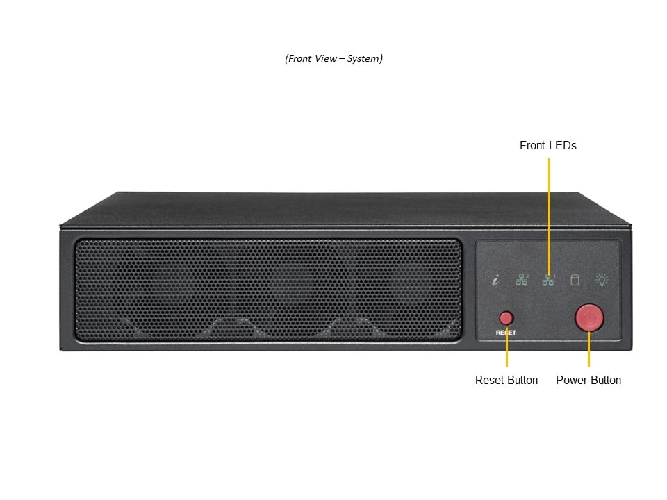 Supermicro SYS-E200-12D-4C — angle view
