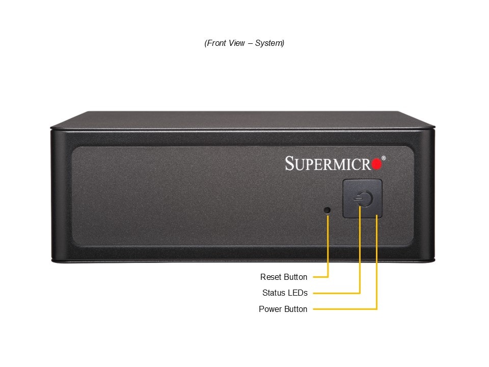 Supermicro SYS-E201-14AR — front view