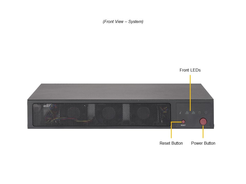 Supermicro SYS-E300-13AD — angle view
