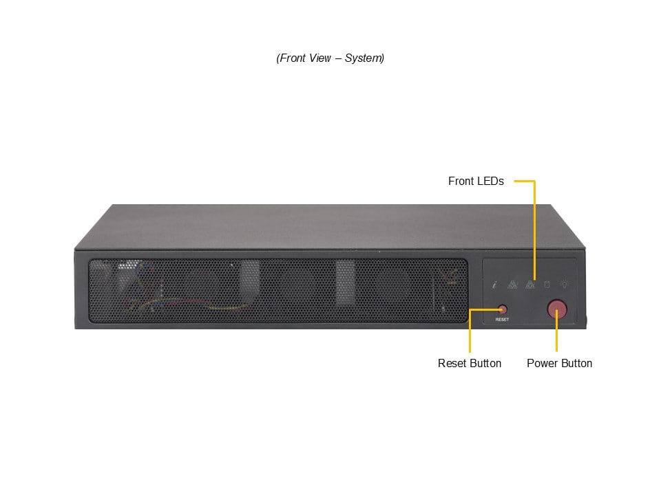 Supermicro SYS-E300-14AR — front view