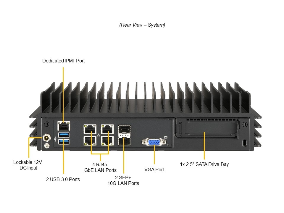 Supermicro SYS-E302-12A-8C — top view