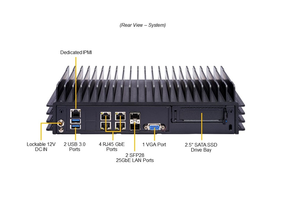 Supermicro SYS-E302-12D-4C — top view