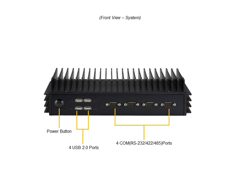 Supermicro SYS-E302-12E — rear view