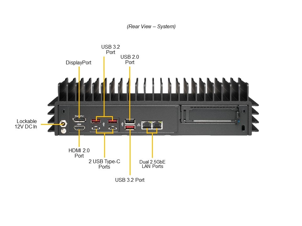 Supermicro SYS-E302-13AD — top view