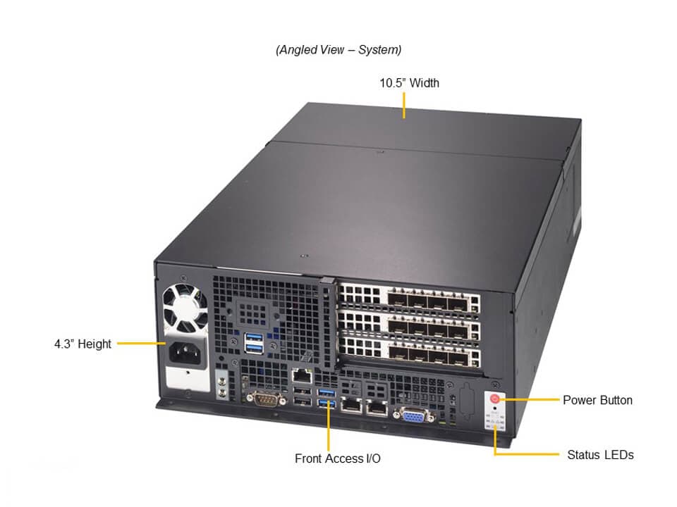Supermicro SYS-E403-12P-FN2T — angle view