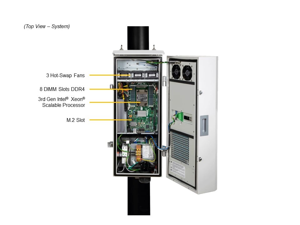 Supermicro SYS-E403-12P-IPA2-C — top view