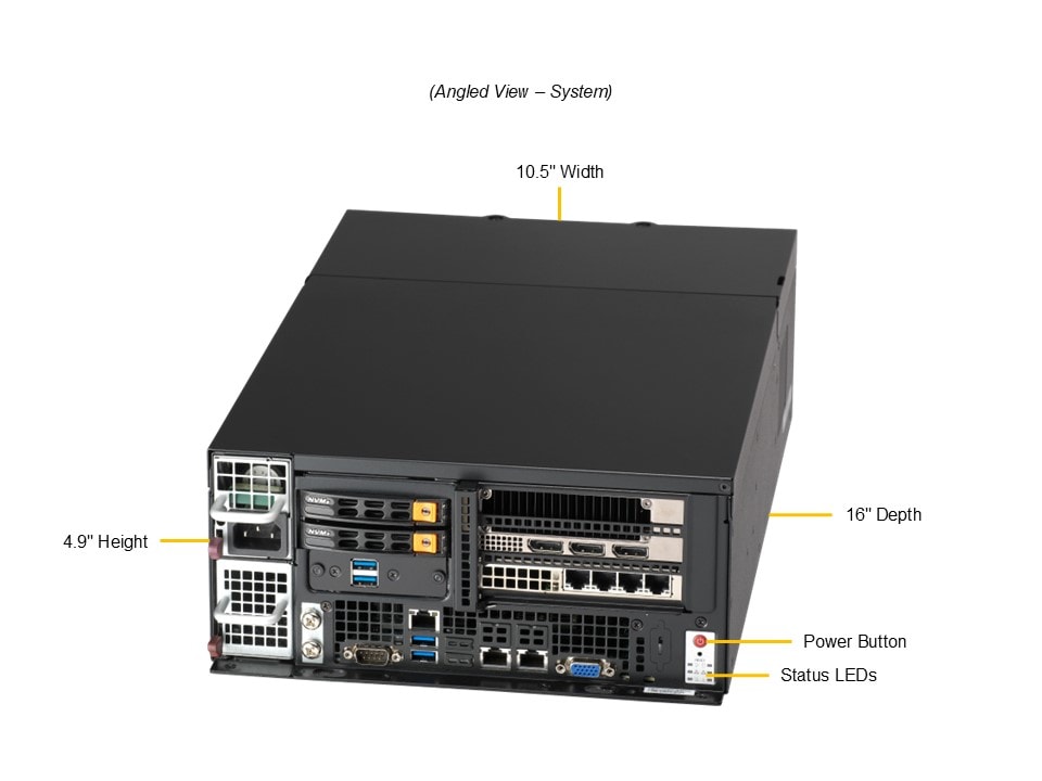 Supermicro SYS-E403-14B-FRN2T — angle view