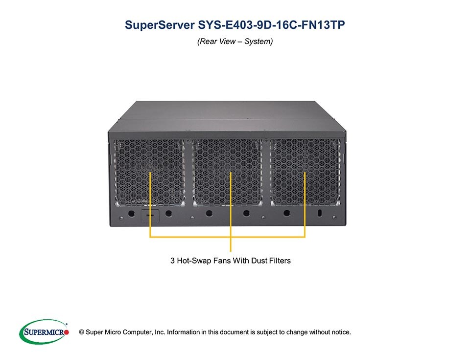 Supermicro SYS-E403-9D-16C-FN13TP — front view