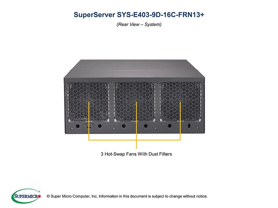 Supermicro SYS-E403-9D-16C-FRN13 — front view