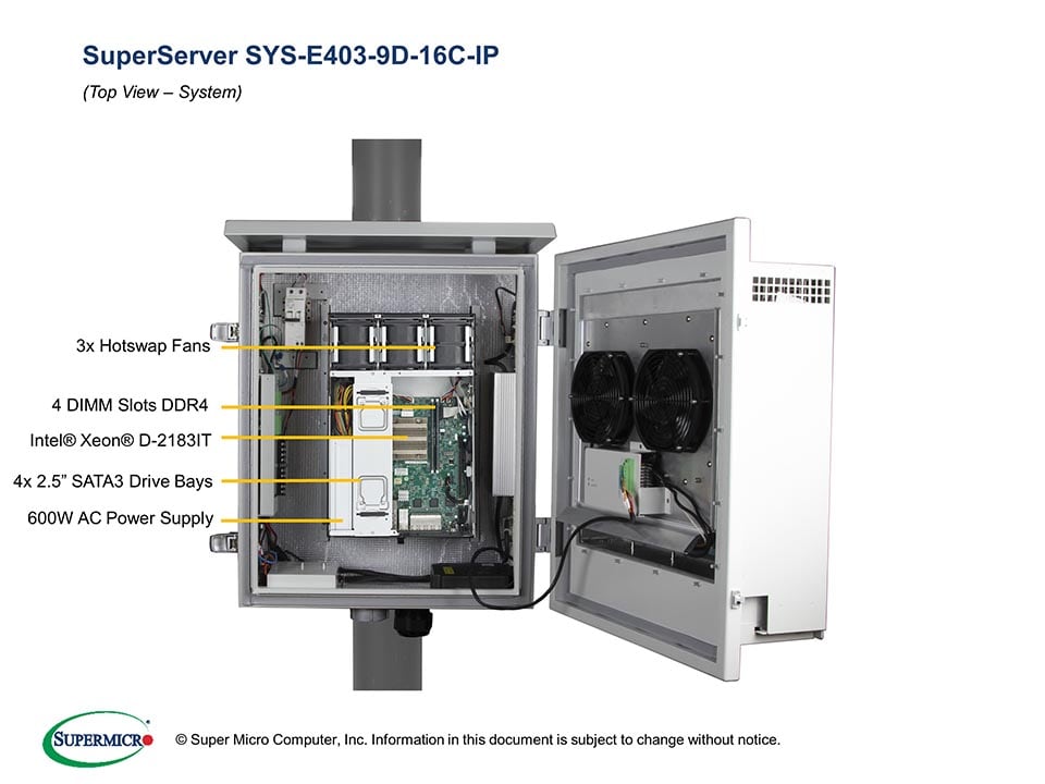 Supermicro SYS-E403-9D-16C-IP — rear view