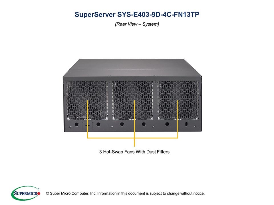 Supermicro SYS-E403-9D-4C-FN13TP — front view