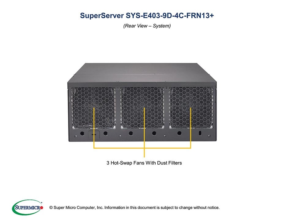 Supermicro SYS-E403-9D-4C-FRN13 — front view