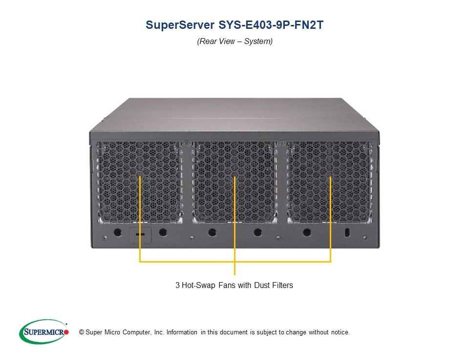 Supermicro SYS-E403-9P-FN2T — front view