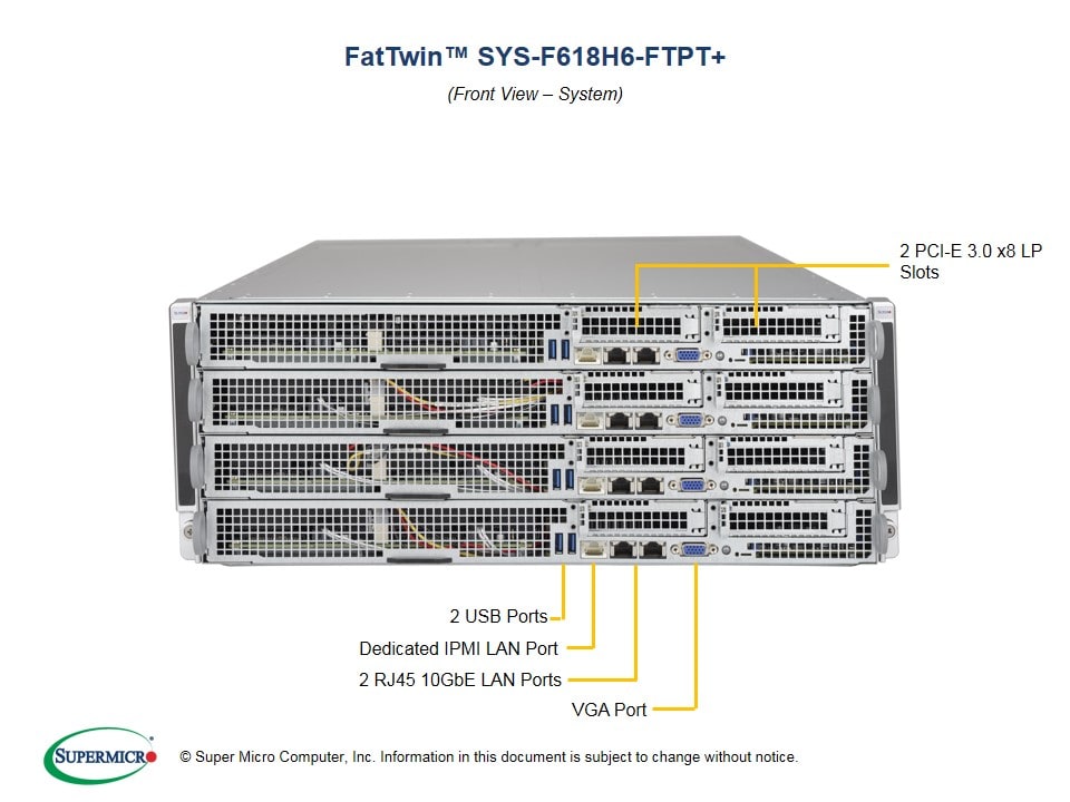 Supermicro SYS-F618H6-FTPT — front view
